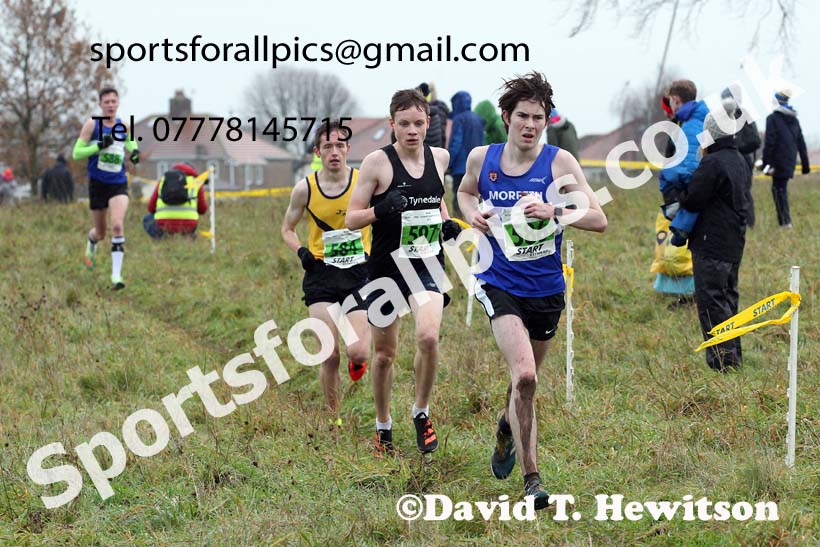 Mens under-20s, 2021 North Eastern Cross Country Championships, Sedgefield. Photo: David T. Hewitson/Sports for All Pics